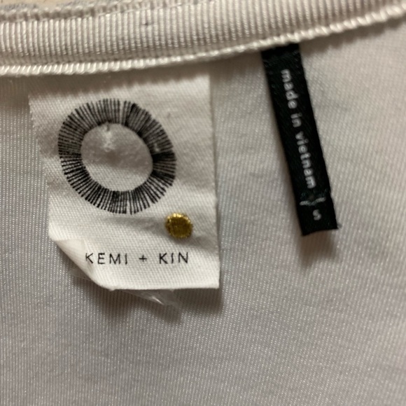 Anthropologie Akemi+Kin Neoprene Peplum Top - Picture 5 of 6